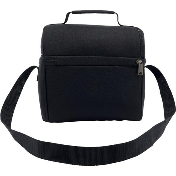 Insulated Lunch Cooler Bag Large Capacity Two Compartment Soft Tote for Work - Picture 4 of 7